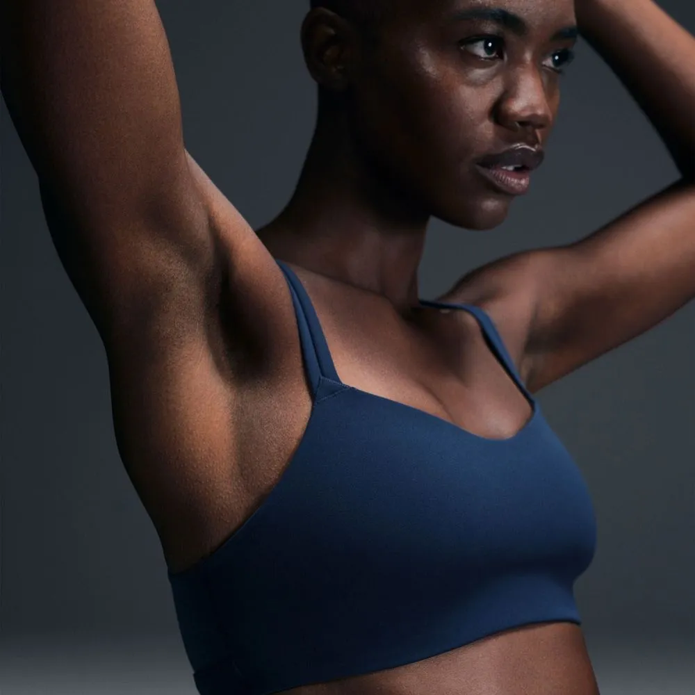 Womens Zenvy Strappy Light-Support Padded Sports Bra - Armory Navy