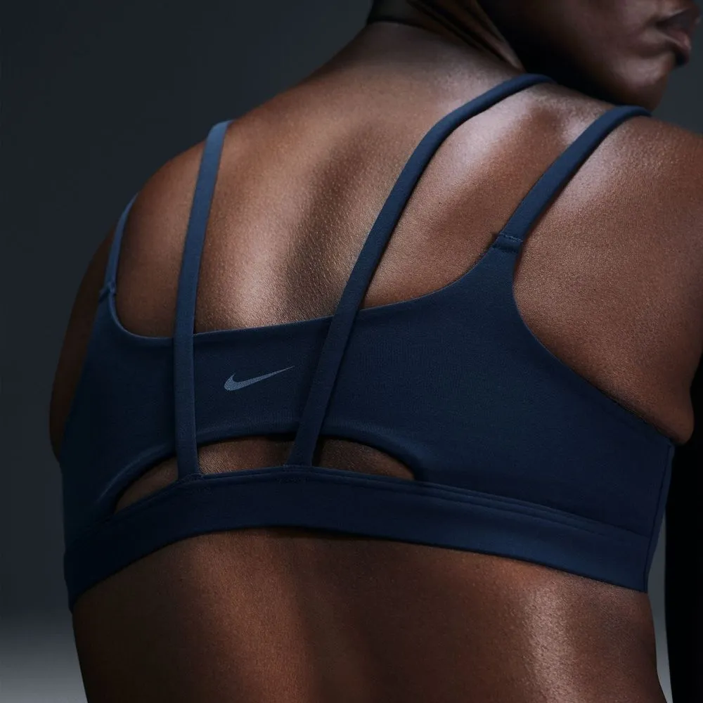 Womens Zenvy Strappy Light-Support Padded Sports Bra - Armory Navy