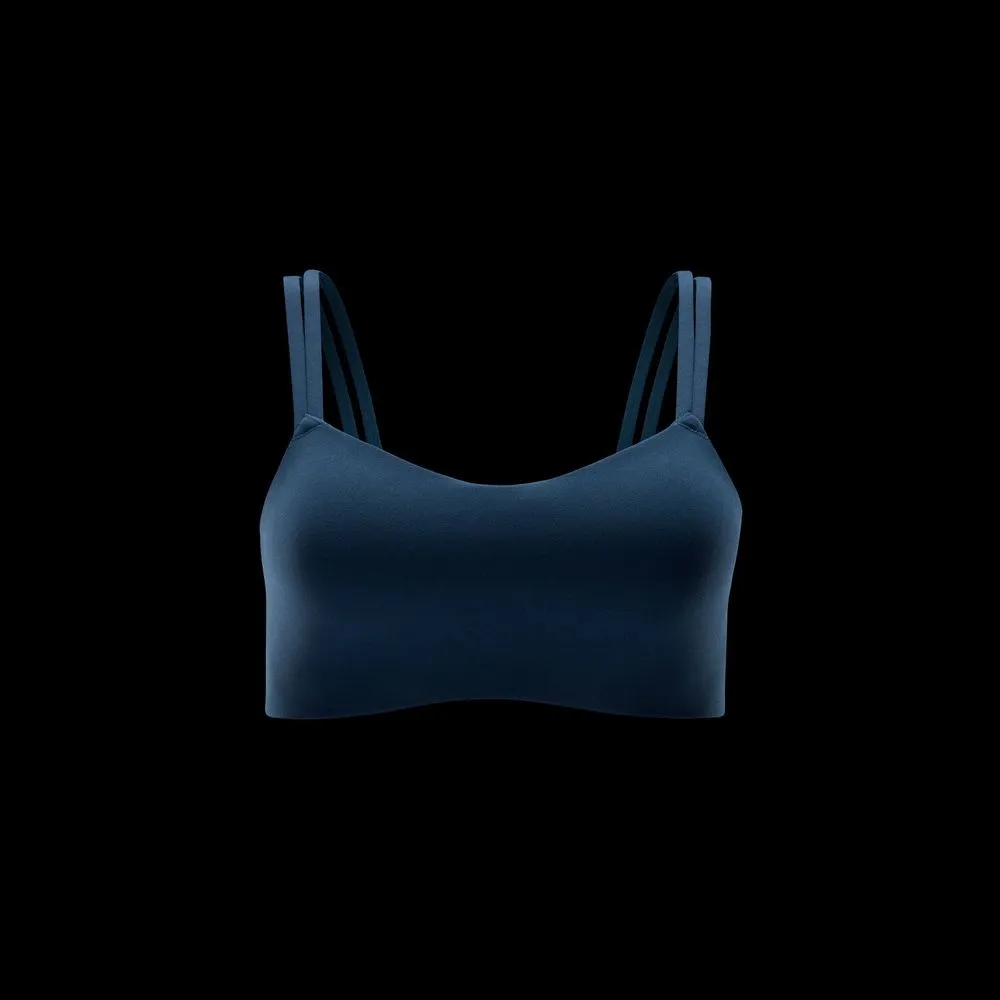 Womens Zenvy Strappy Light-Support Padded Sports Bra - Armory Navy