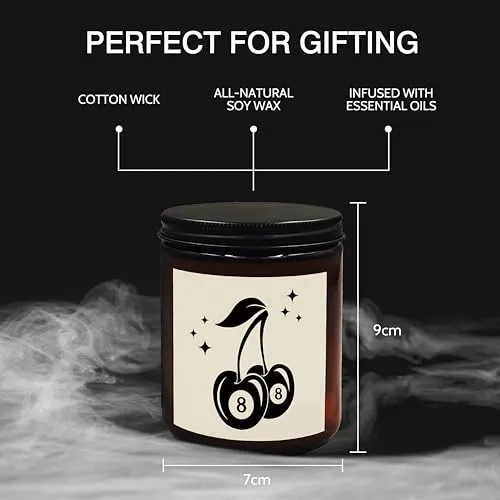 XUISWELL Soy Scented Candles for Home, 8 Ball Scented Candles, Candles for Teens Girls Bedroom Dorm, Y2K Room Decor Aesthetic, Trendy Candles, Scented Candles Gifts for Women