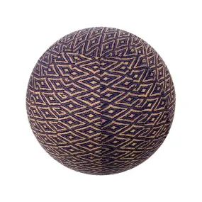 Yoga Ball Cover Size 65cm Design Navy Ikat Global Groove