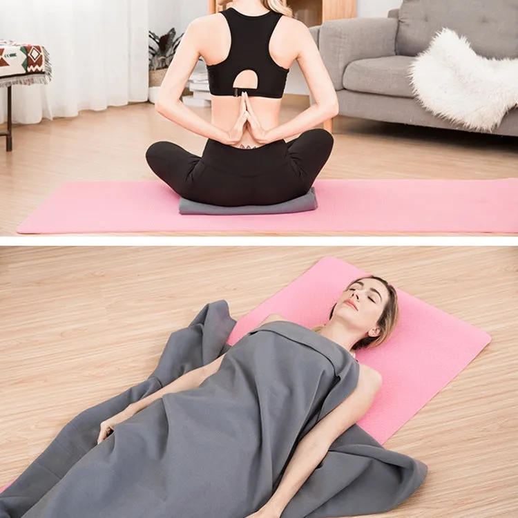 Yoga Blanket Meditation Auxiliary Blanket Yoga Supplies(Gray)