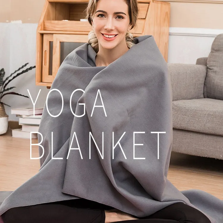 Yoga Blanket Meditation Auxiliary Blanket Yoga Supplies(Gray)