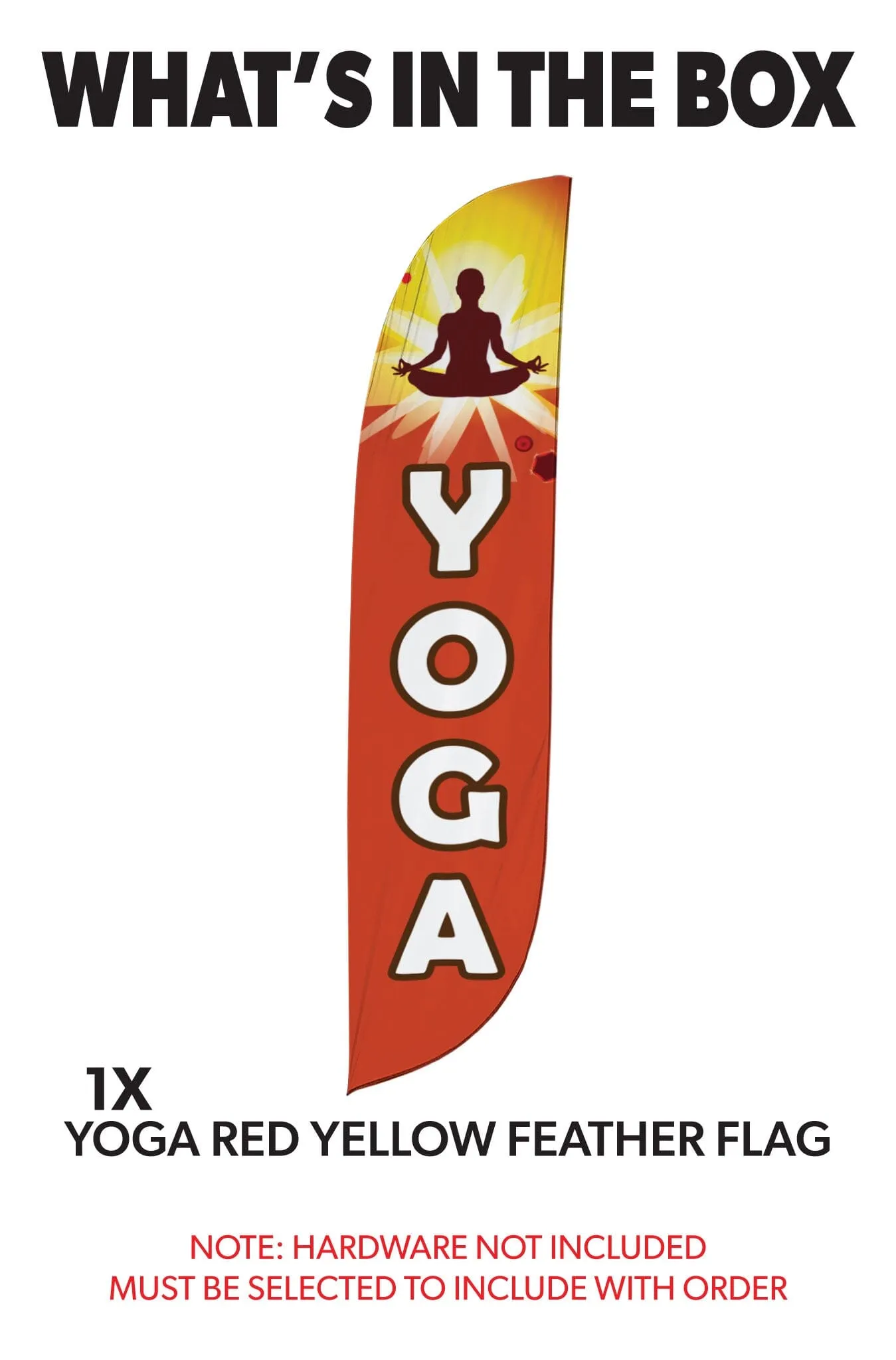 Yoga Feather Flag Red