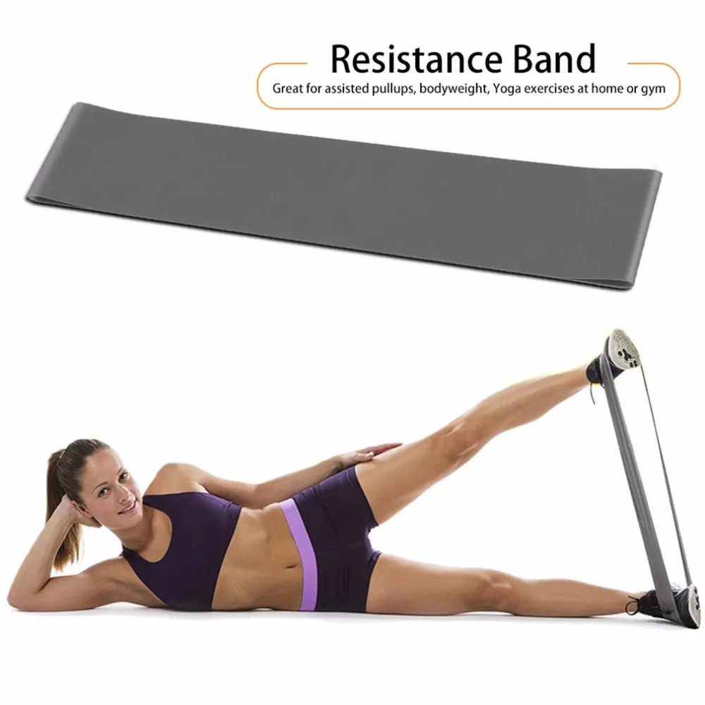 Yoga Fitness Resistance Band Elastic Latex Belt Loop Pull Strength Training free shipping