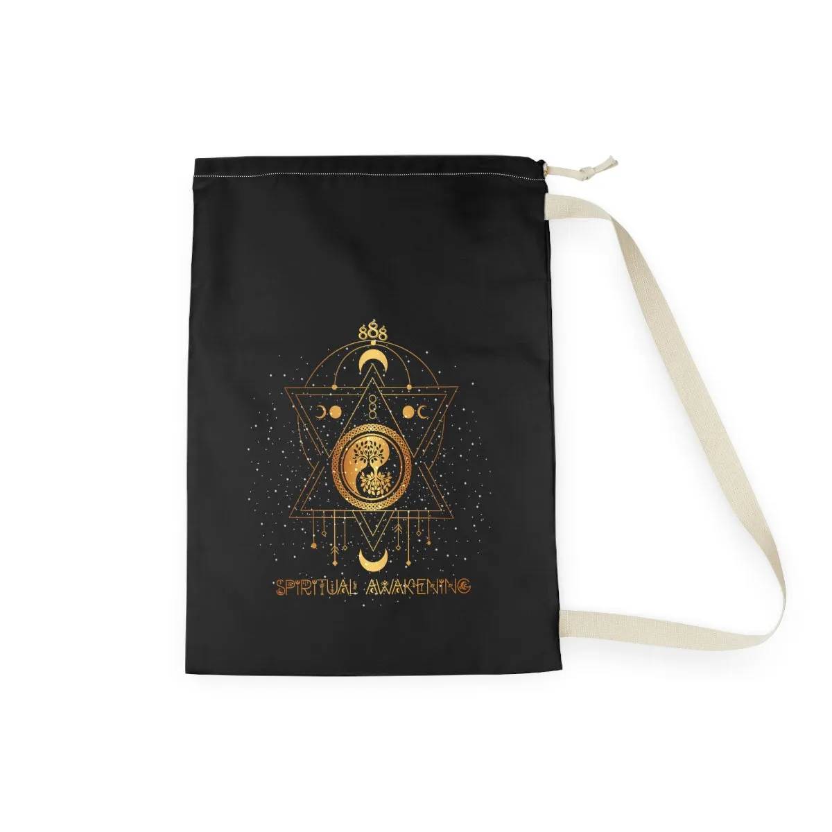 Yoga Spiritual Meditation Laundry Bag - Awakening 888 Angel Number