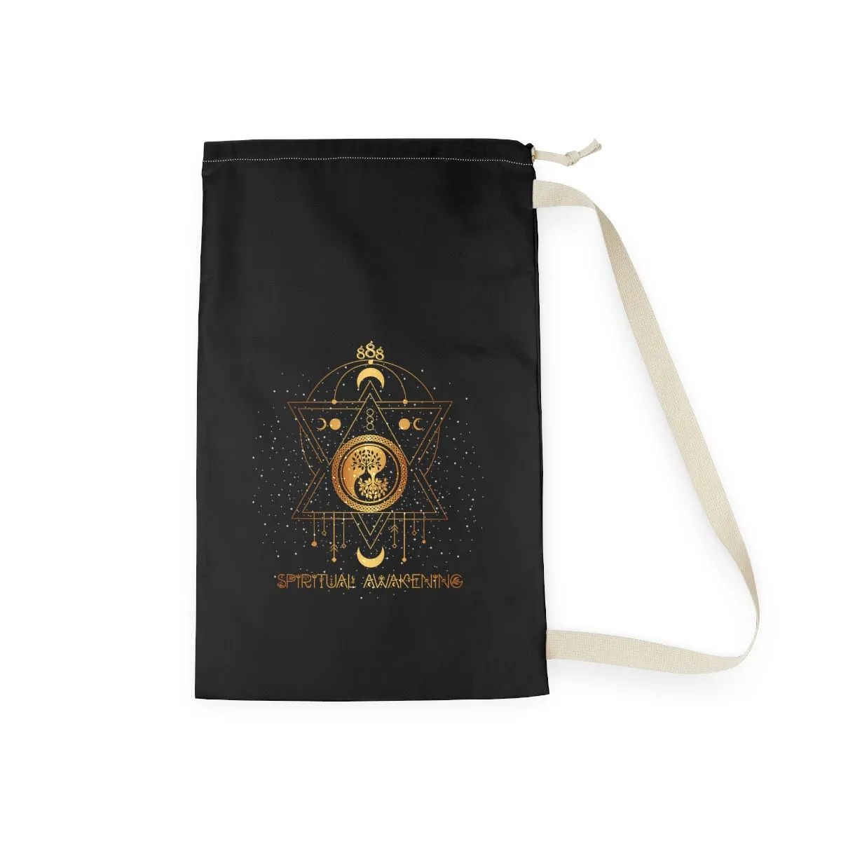 Yoga Spiritual Meditation Laundry Bag - Awakening 888 Angel Number