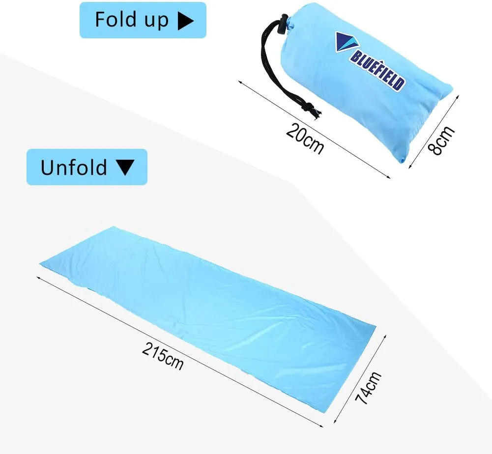 ZJchao Sleeping Bag, Soft and Comfortable Outdoors Envelope Bag Liner Thermal Carry Use for Camping Hiking Sheet Sack